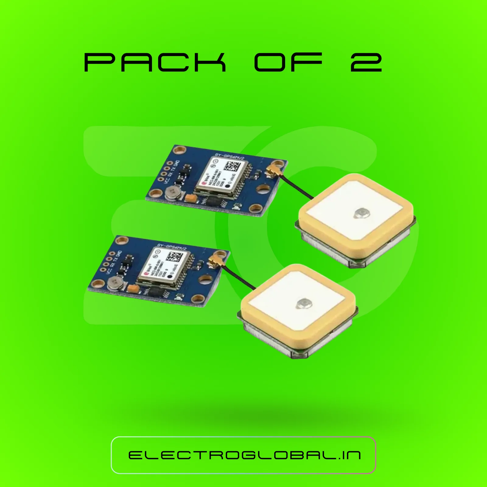 NEO6MV2 GPS Module for Drone, Compatible Flight Controller, GPS Module, & Arduino | NEO 6M GPS Module Drone (Pack of 2) 3